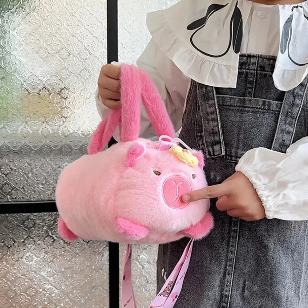 

Fashion Storage Bag PP Cotton Bucket Bag Shoulder Bag Cute Cartoon Animal Handbag Flower Creative Bear Crossbody Bag