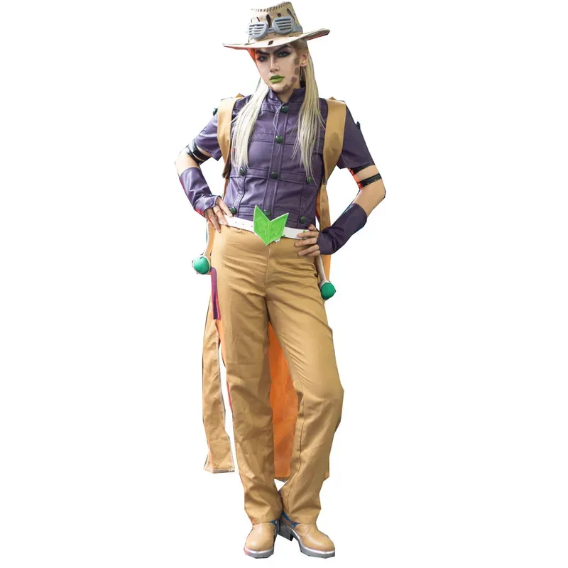 

lili 123Steel Ball Run Gyro Halloween Costume Julius Caesar Zeppeli Cosplay Customize Any