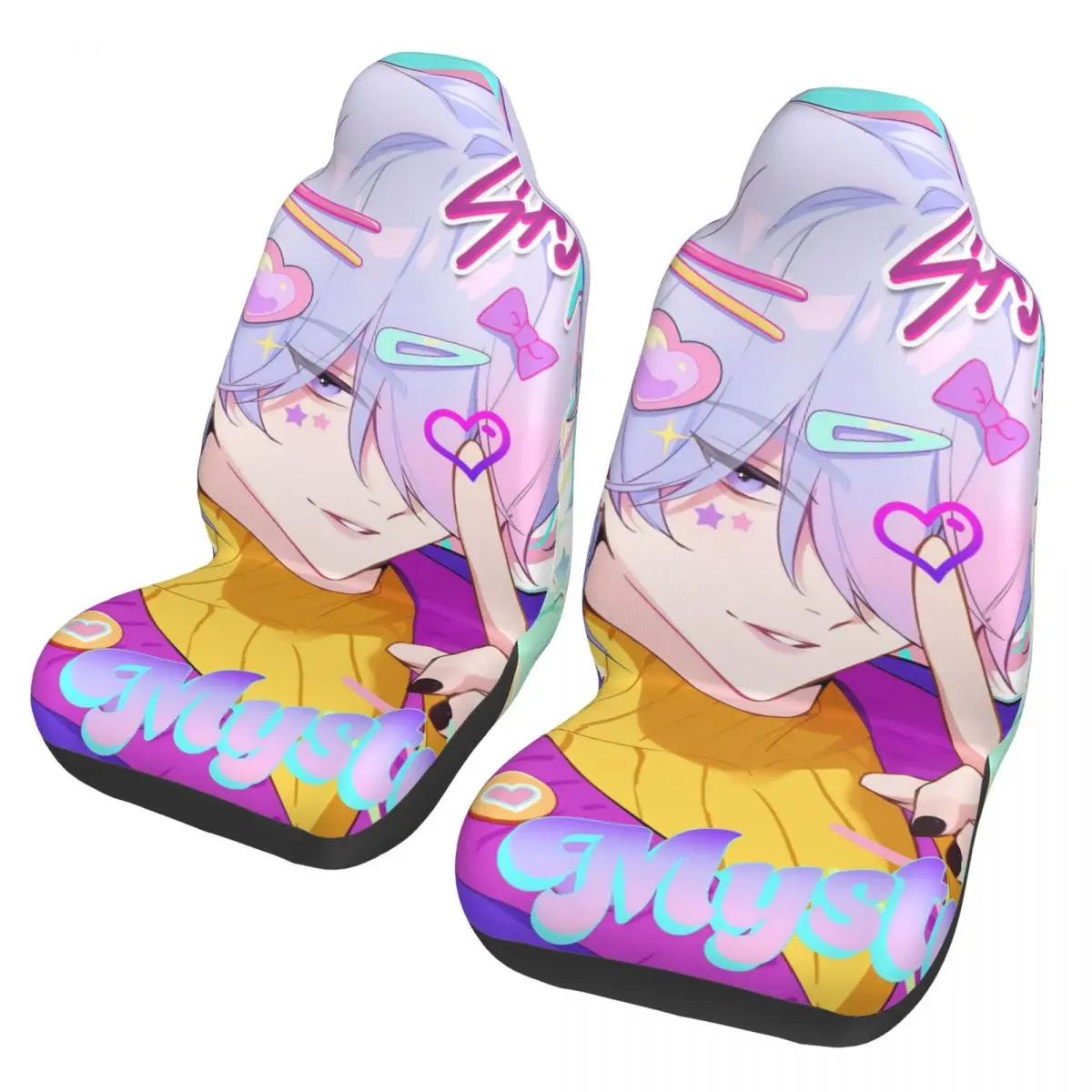 ساجا بنين غامض العالمي غطاء مقعد السيارة على الطرق الوعرة AUTOYOUTH KPop شيطان الصيادين مقعد السيارة حامي البوليستر الصيد