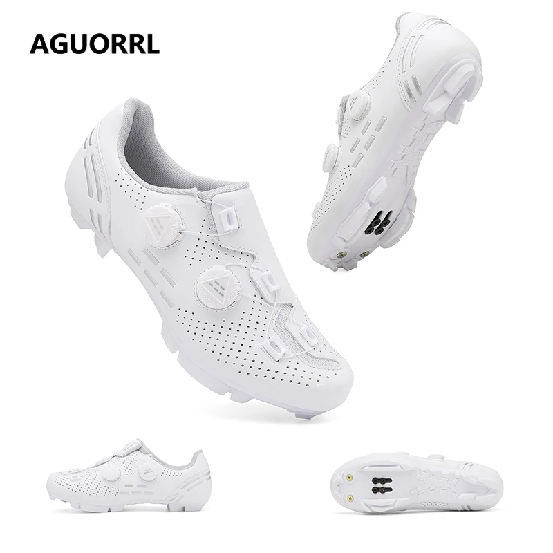 

Mens Cycling Shoes Compatible with Peloton Indoor Bicycle Pedals Clip in Road Bike Shoes Pre-Installed with Look Delta Cleats