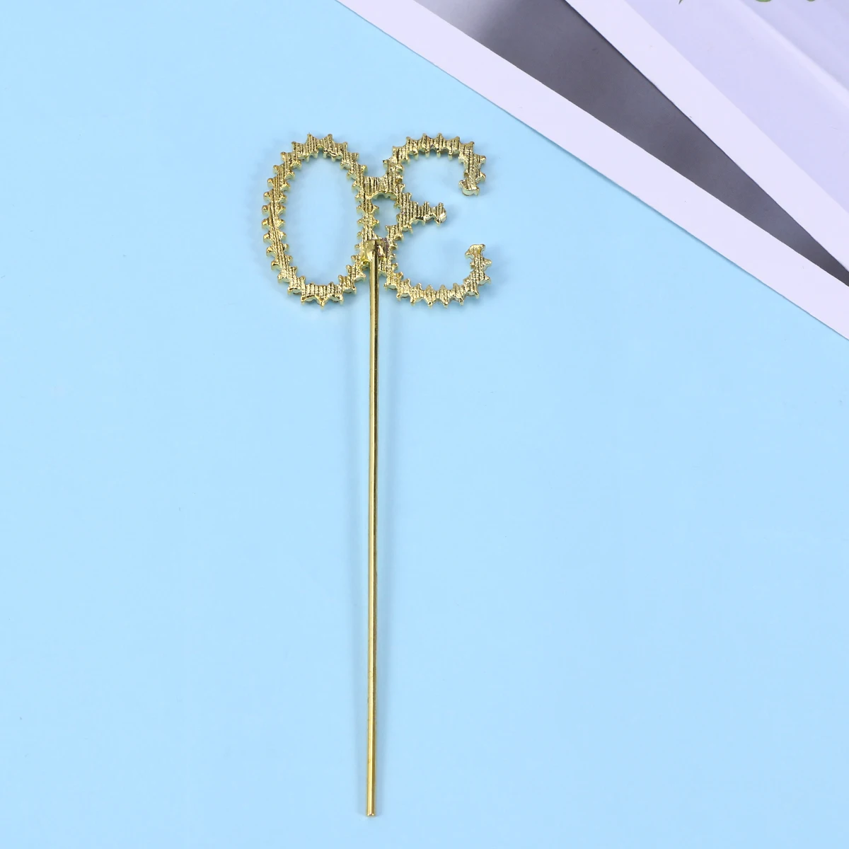 

Gold Plated Alloy Number 30 Cake Topper Rhinestone Decor 30th Birthday Anniversary Party Decoration Premium Quality