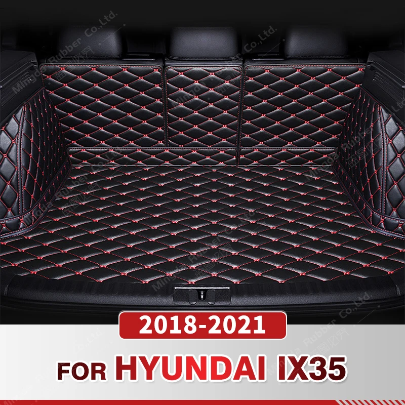 Auto Full Coverage Trunk Mat For Hyundai ix35 2018-2021 20 19 Car Boot Cover Pad Cargo Liner Interior Protector Accessories