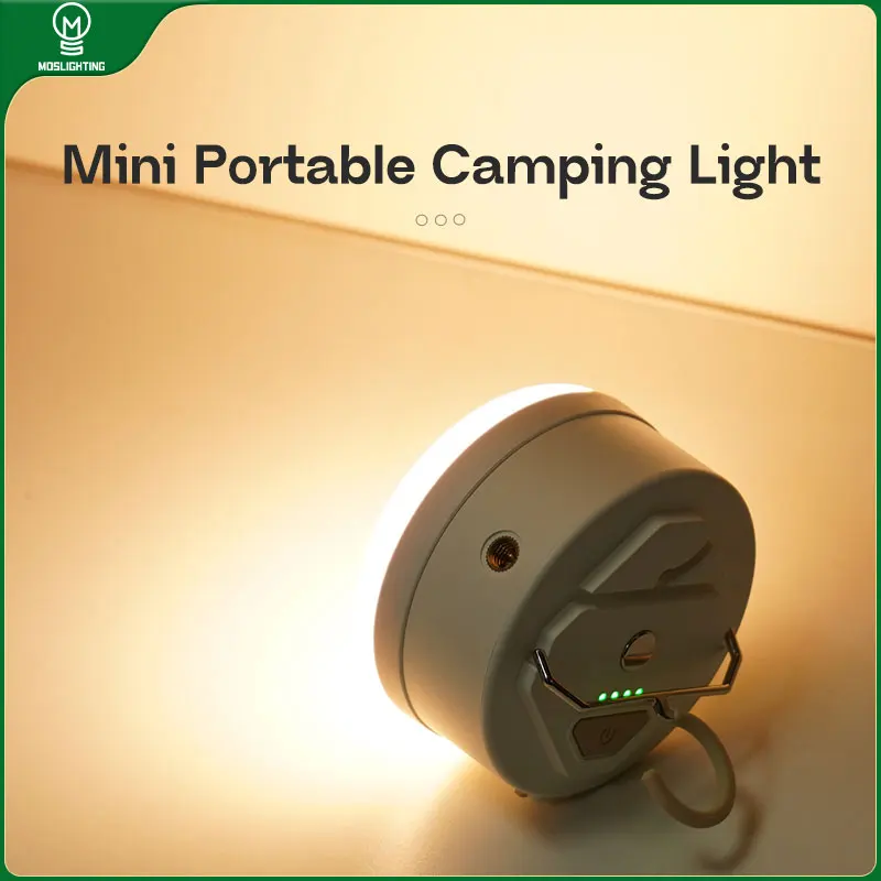 MOSLIGHTING LED Camping Lantern 4 Modes COB High Power Portable Rechargeable Light with Magnet Hanging Tent Lamp for Outdoor