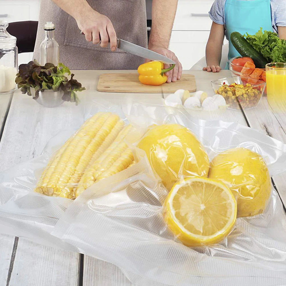 

3 Rolls Vacuum Sealer Bags 20x500cm 28x500cm Premium Leak Proof Waterproof Food Storage Safety Pouch Transparent