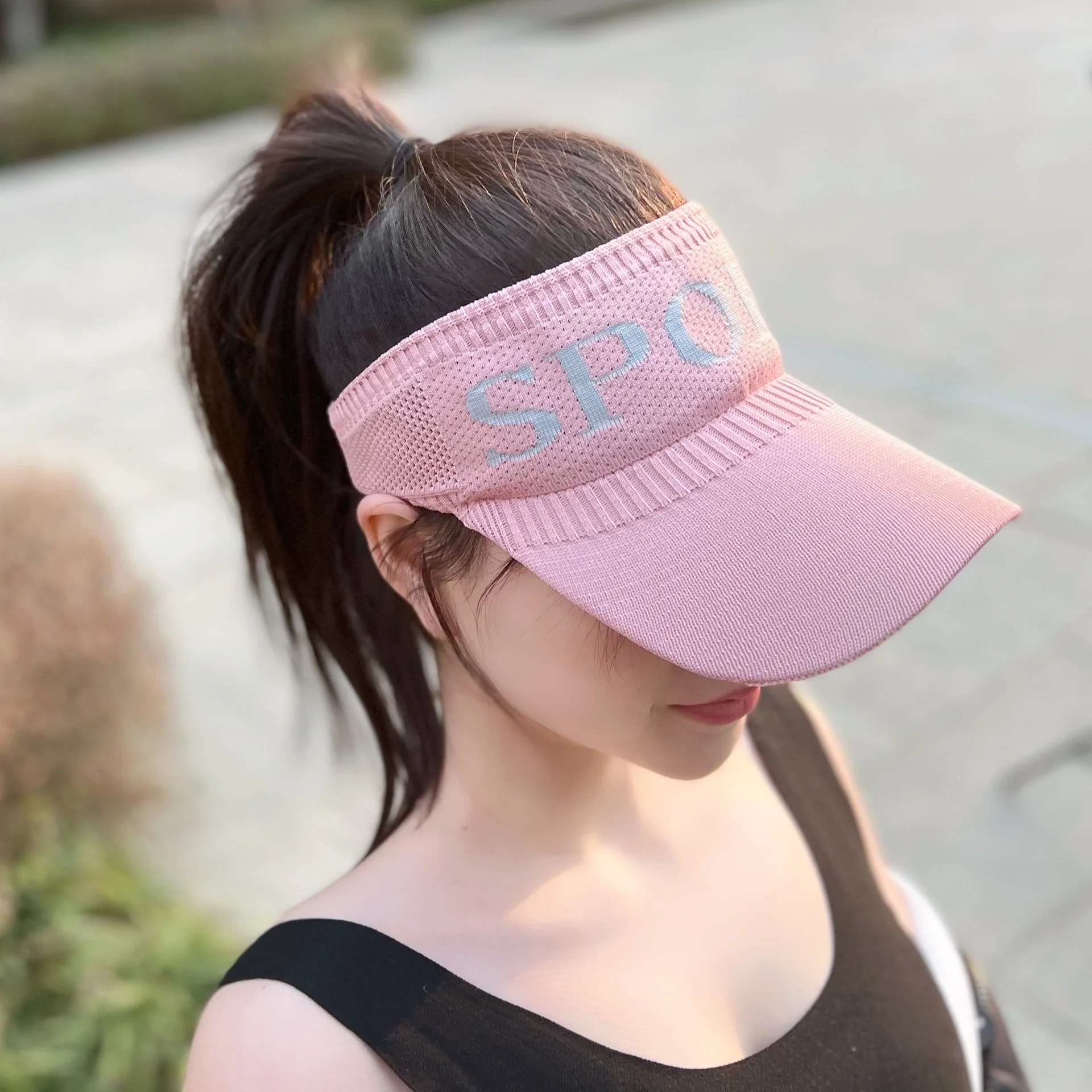 Hat Female Summer Sunscreen Hat Parent Child Duck Tongue Empty Top Hat Letter Exchangeable Sun Hat Same Day Sample