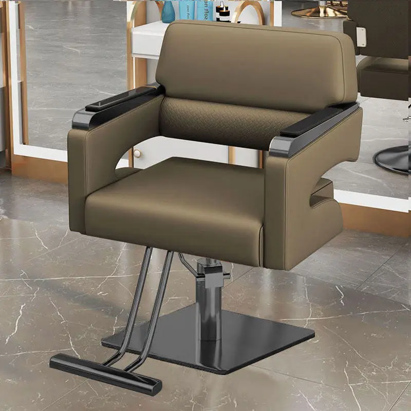 Reclining Luxury Barber Chair Working Facial Waiting Styling Hair Barber Chair Make Up Silla Gamer Beauty Salon Furniture