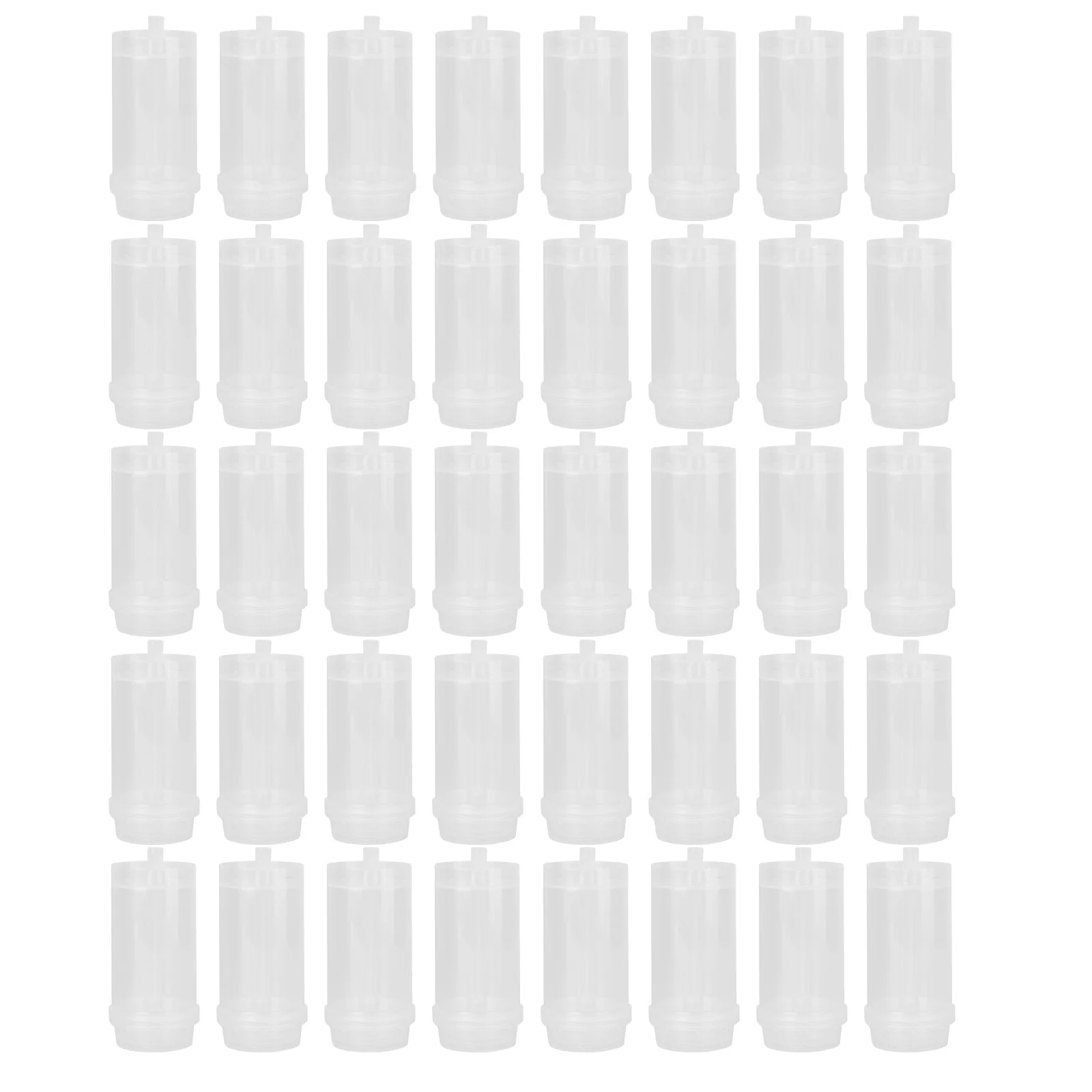 

40pcs Cake Tube Mold Cylinder Cake Containers Reusable Plastic Baking Tools For Cheesecake Ice Cream Jelly Desserts Push Pops