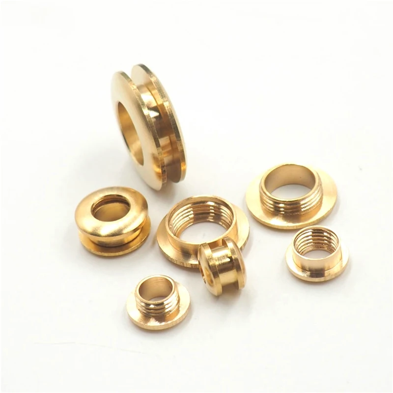 2pcs Solid Brass screw back Eyelets with washer grommets Leather Craft accessory for bag garment shoe clothes jeans decoration