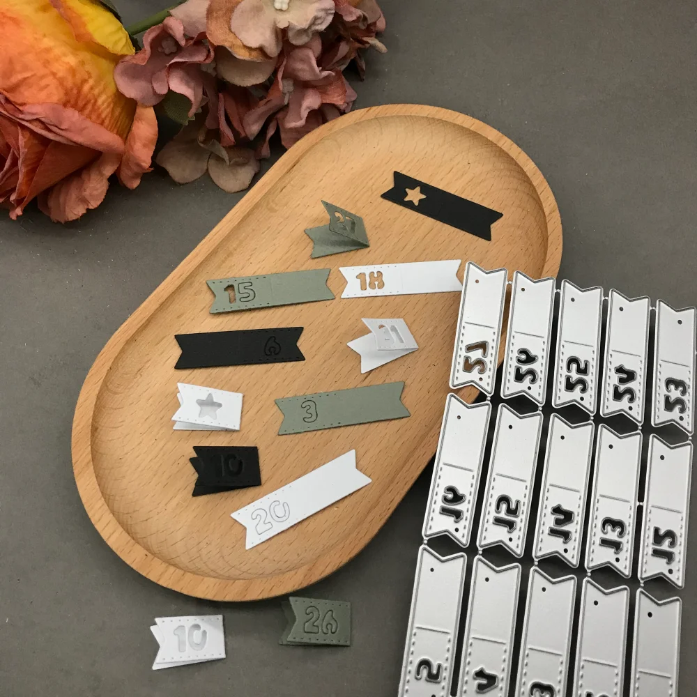 1pcs metal cutting dies cut die mold Date labels Scrapbook paper craft blade punch stencils dies