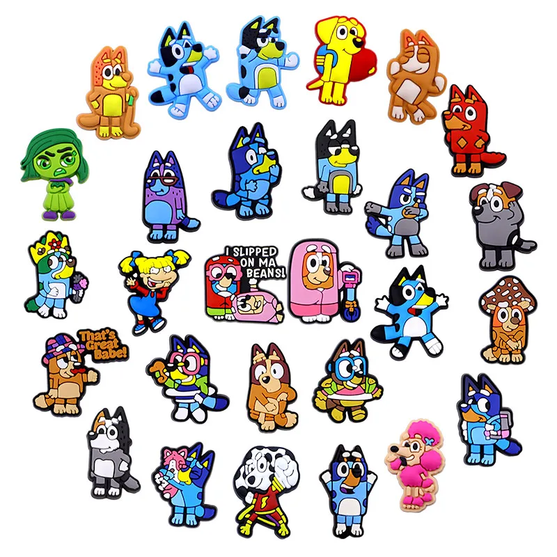 12-100PCS Cartoon Dog Shoe Charms|Fun PVC Charms for Shoes&Wristbands|Kids Gift Ideas New hot selling models Good quality