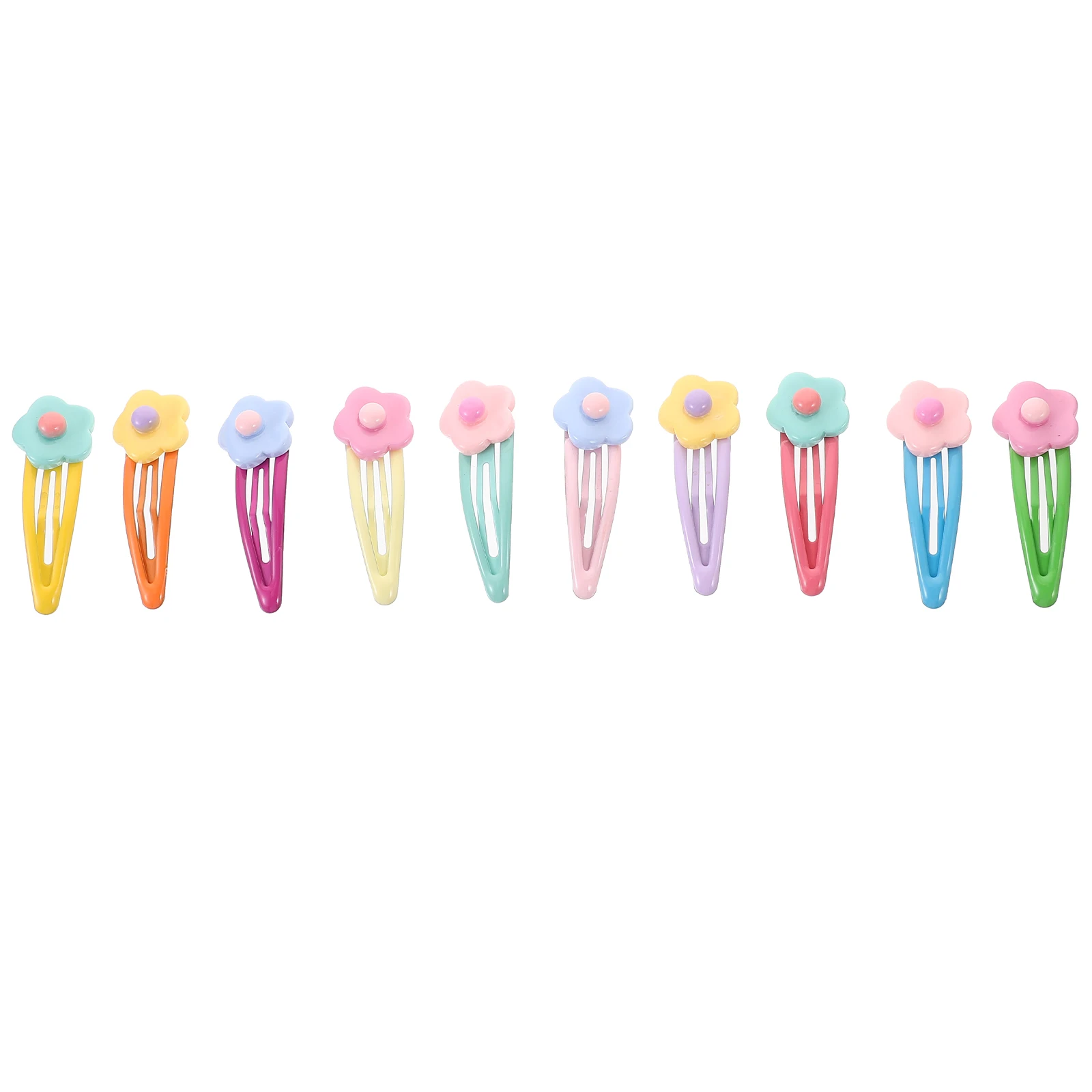 

10Pcs Cute Snap Hair Barrettes Metal Resin Women Girls Accessories for Daily Use and Replacement Hair Accessories for Women
