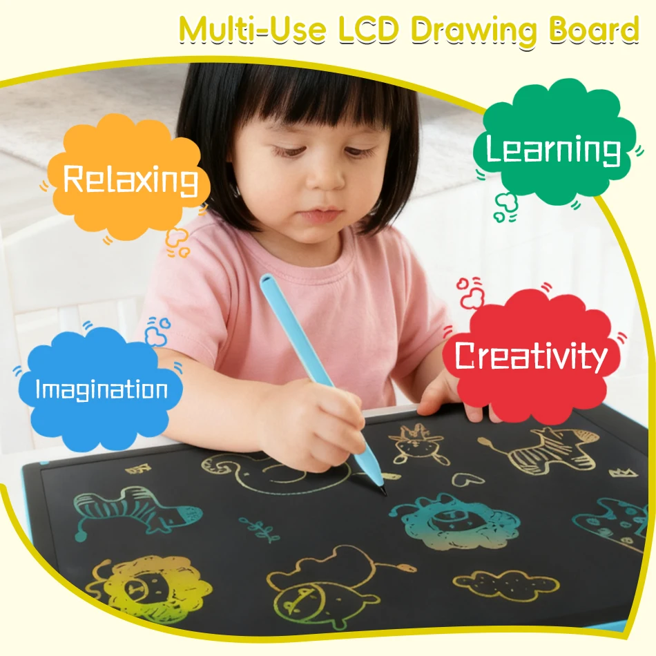 

SENNIXIONG 8.5/10/12/16INCH Erasable LCD Painting Board Writing Drawing Tools Tablet Educational Toy for Children Holiday Gift