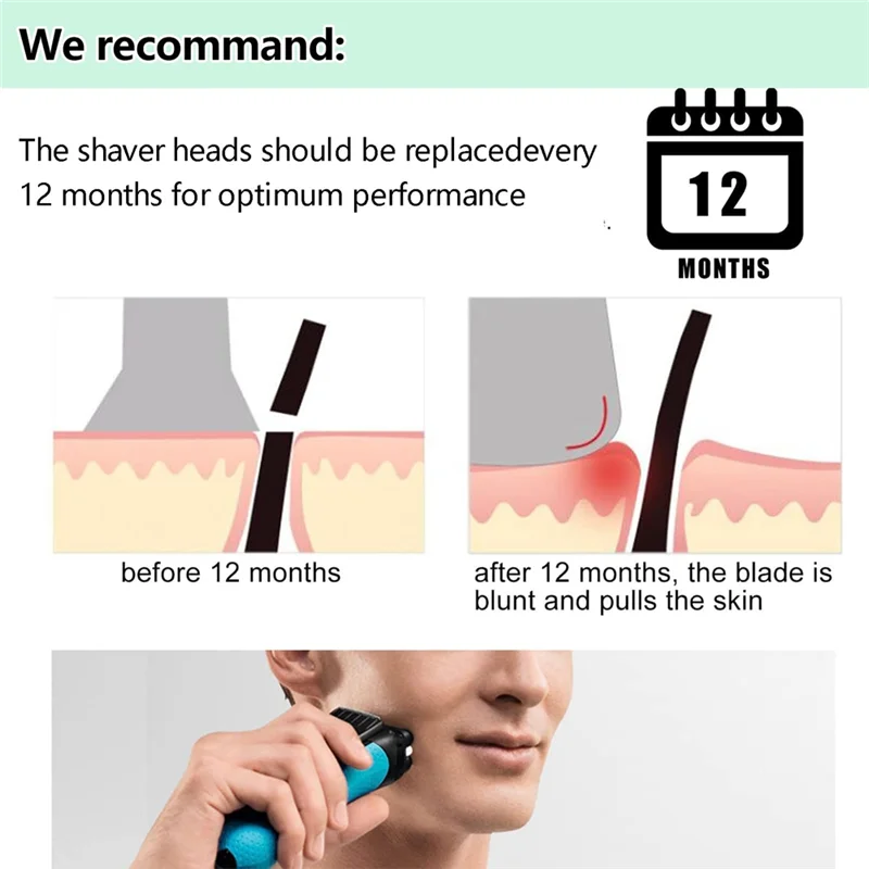 رؤوس بديلة لماكينة الحلاقة والقطع A65Z 73S مناسبة لماكينة الحلاقة الكهربائية من سلسلة براون 7