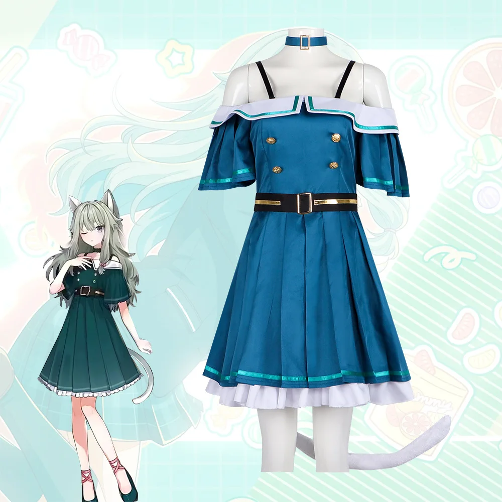 

World Plan Colorful Stage Cosplay Costume PJSK Kusanagi Ningning Miao Student Dress Excellent Cat Student Cosplay