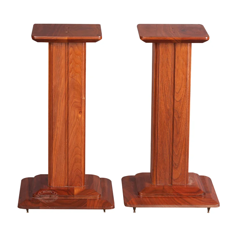 

S-009 70-2024 full walnut solid wood tripod speaker stand