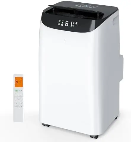 

Portable AC 16000 BTU Inverter, Dual Hose, Quiet 42dB, 800 sq ft, Dehumidifier & Fan, Remote, Window Kit