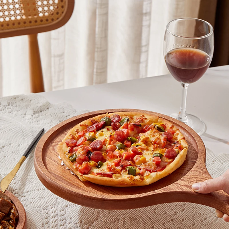 

Деревянная тарелка для стейка, Западная тарелка для еды, черное дерево, прямоугольная тарелка для пиццы из массива дерева, деревянная тарелка для пиццы, говядина, стейк, деревянная тарелка