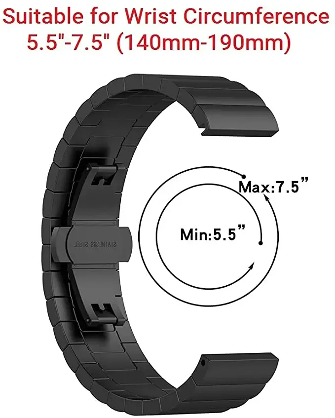 Correa de Metal para Amazfit Bip 5 Unity, Correa de reloj de acero inoxidable para Amazfit Balance, Correa para Amazfit GTR4 3 2