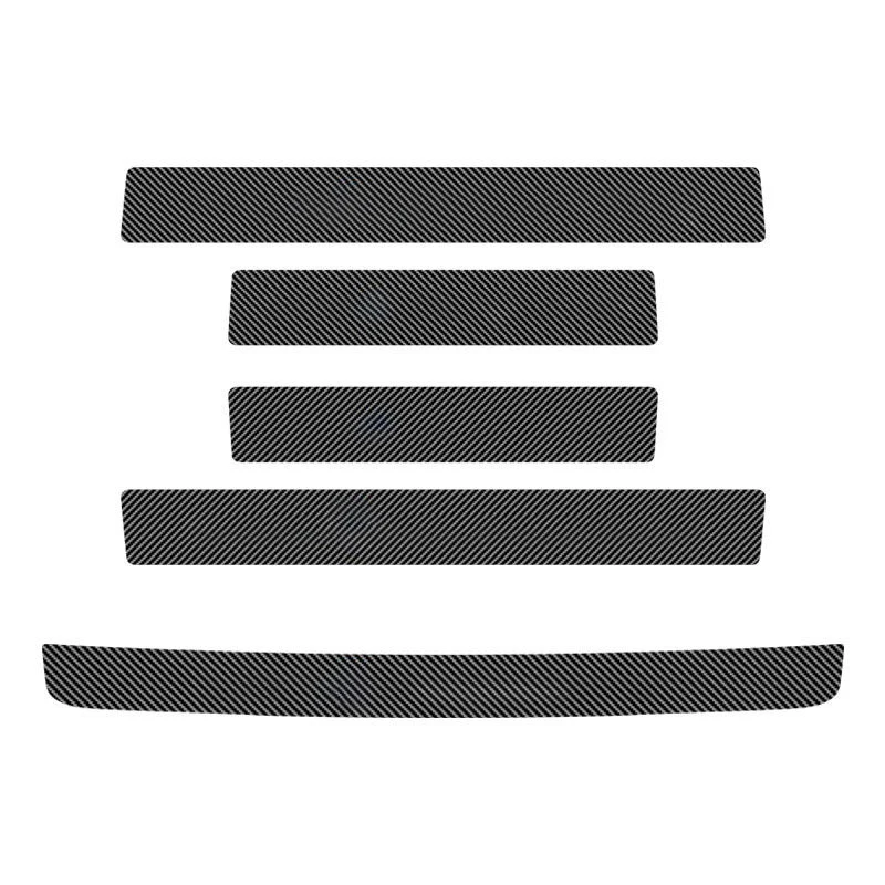 شرائط عتبة ألياف الكربون للسيارة لميتسوبيشي Ralliart Lancer EX أوتلاندر أوتلاندر ملصقات عتبة الباب التلقائي لوحة الحماية #5