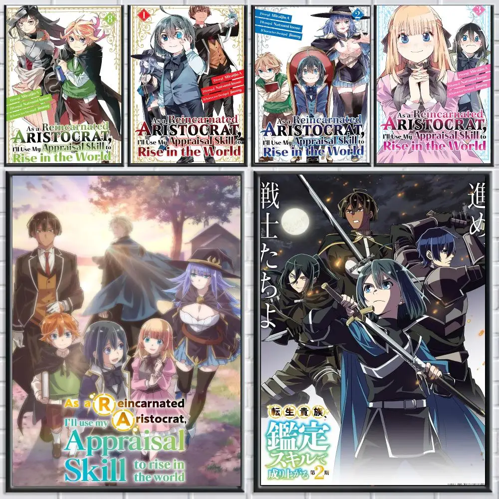 anime A-As a Reincarnated-D Poster Peel and Stick Wall Art for Cafe Office Bar and Home Decoration