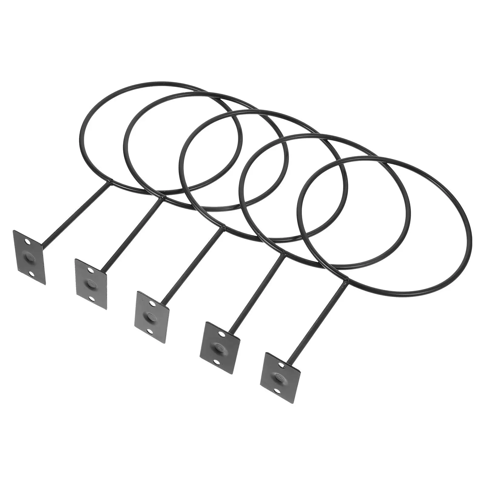 5 Pcs Bracket Basketball Football Basketball Storage Rack Holder Iron Rack for Sports Accessories Wall Mounted Durable