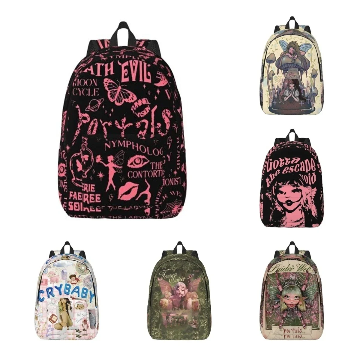 Melanie Martinez Portals Backpack for Men Women Teenage High School Hiking Travel Daypack Music Laptop Canvas Bags Gift