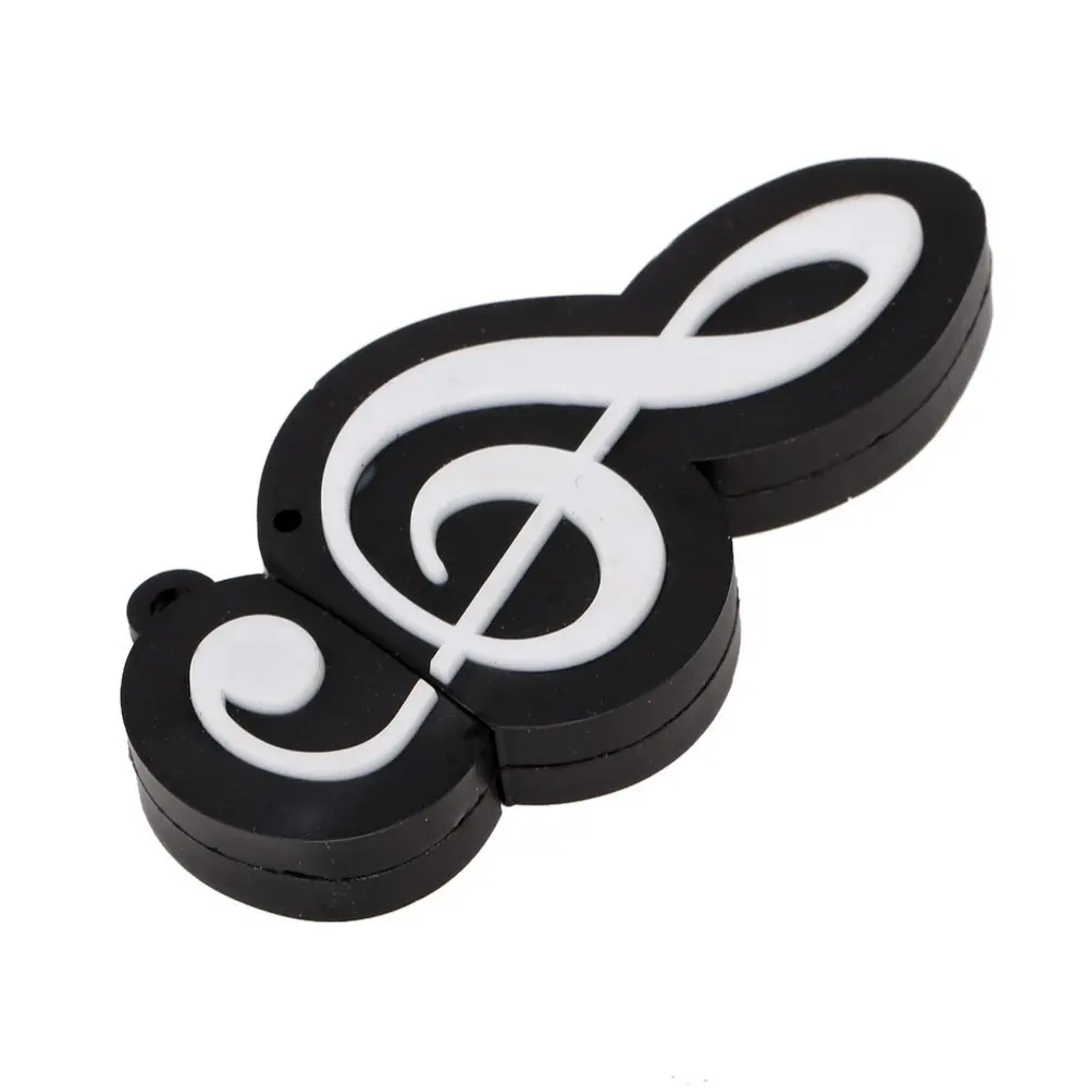 USB 2.0 스틱, 귀여운 만화 메모리 스틱, 음악 메모 기호, USB 2.0 메모리, 외장 USB 플래시 드라이브 메모리 스틱, 16GB