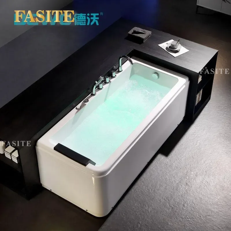 Acrylic Freestanding Bathtub Seamless Adult Double Skirt Tub Set for Hotel and Home