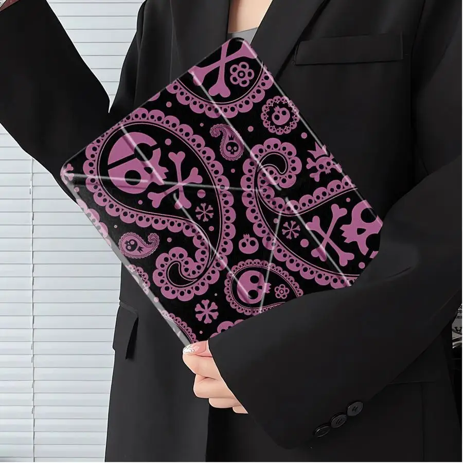 Purple Pirate Skeleton Holder Cover Tablet Case For iPad Pro 11th 10th 9th 8th 7th 12.9inch Pro 2025 Air 4 5 M3 M2 M4 11inch