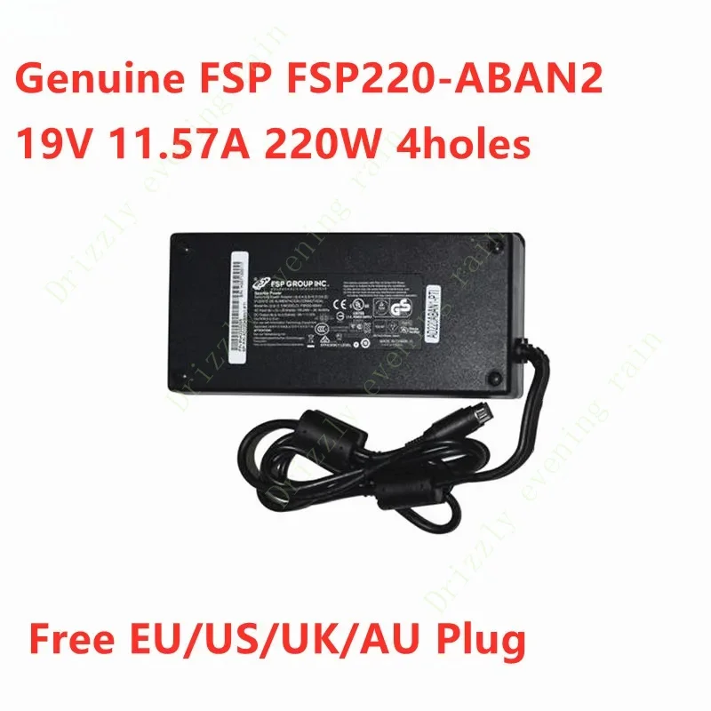 PARA FSP FSP220-ABAN2 19V 11.57A 220W 4 furos FSP220-ABAN1 Adaptador AC Para PAR EVERSERV 7700 POS SISTEMA Carregador de fonte de alimentação