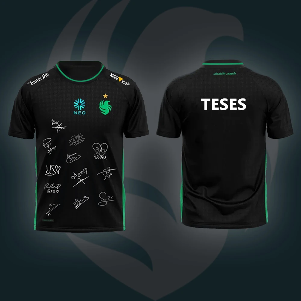 2025 New Counter-Strike2 Team Falcons Esports Uniform Jersey Breathable Sports Sports Fashion Fans Gift Tshirts Loose Tops image 6