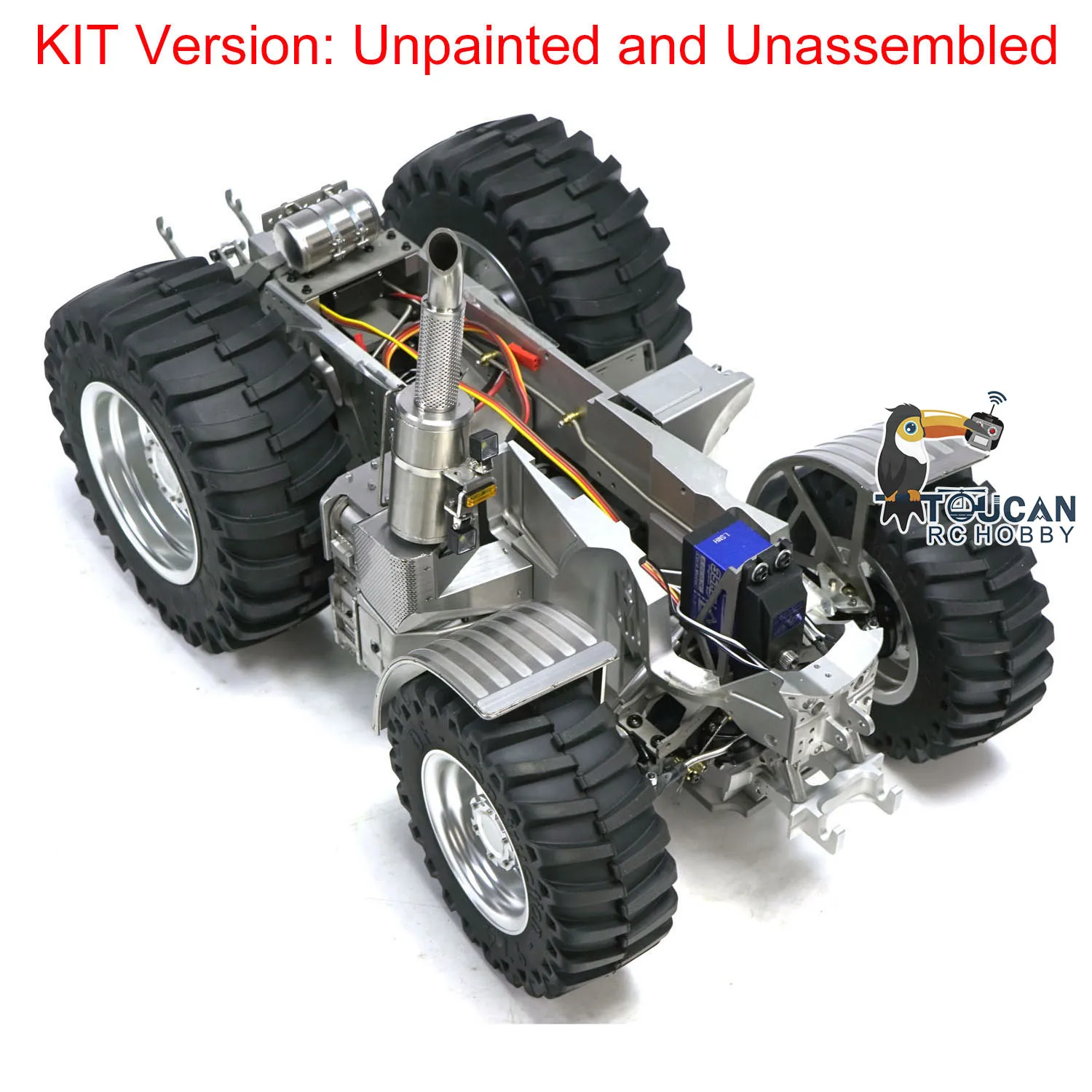 

New LESU 1/16 4X4 Metal Chassis Part Unpainted Kits for Toys RC Tractors AOUE-1050 Remote Control Car DIY Model ESC Motor Servo