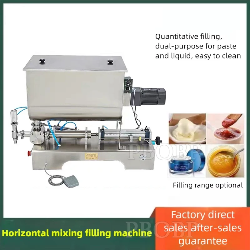 Automatic Manual Horizontal Sauce Filling Machine for Peanut Butter Honey Jam Cream Oil Glass Pouches Bags Motor Core Component