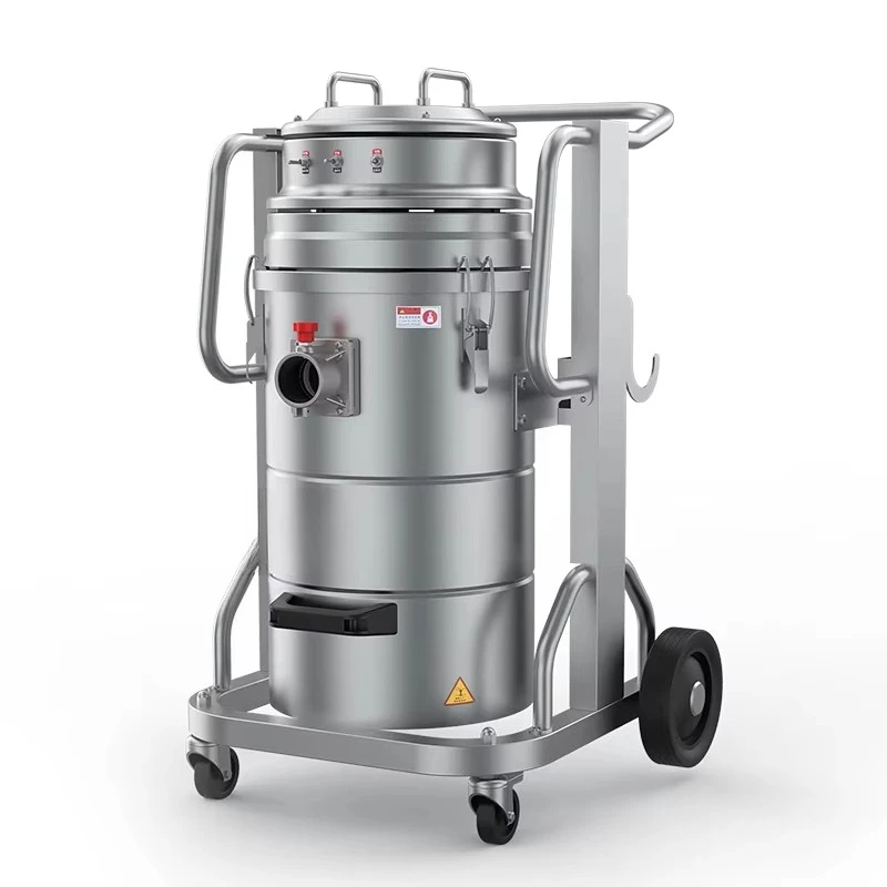 Powerful Suction Industrial Dust Vacuum 70L Easy to Clean Single Barrel Single Phase Vacuum for Cement Dust