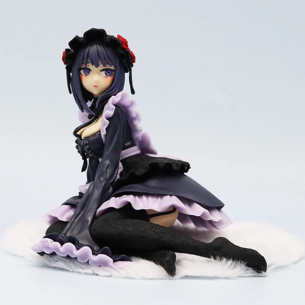 12cm My Dress-Up Darling Anime Girl Figures Black Maid Outfit Kitagawa Marin Shizuku Kuroe Figurine Collection Model Kids Toys