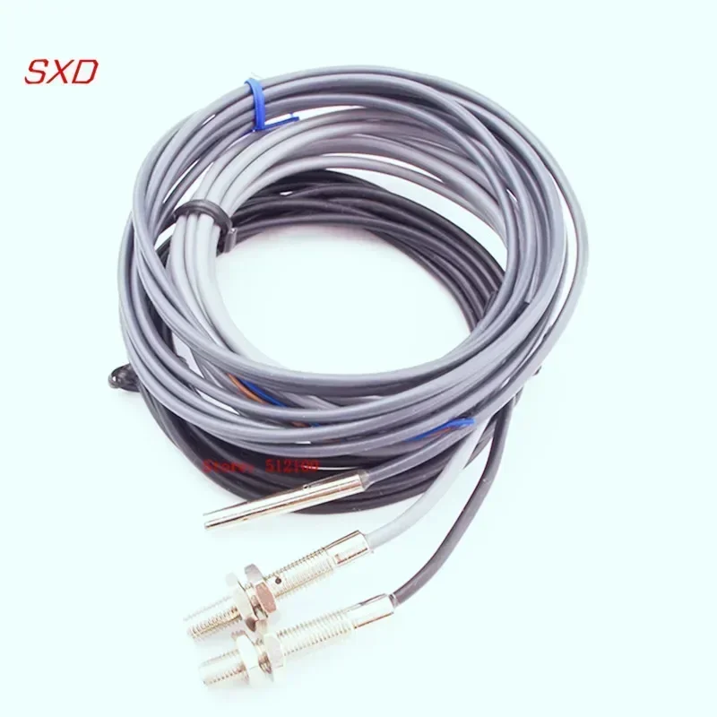 5PCS M4 M5 M6 Proximity Switch Sensor DC NPN/PNP LJ4A3-1-Z/BX LJ4A3-1-Z/BY Three-Wire NPN Usually Turns 12V24V Induction Switch