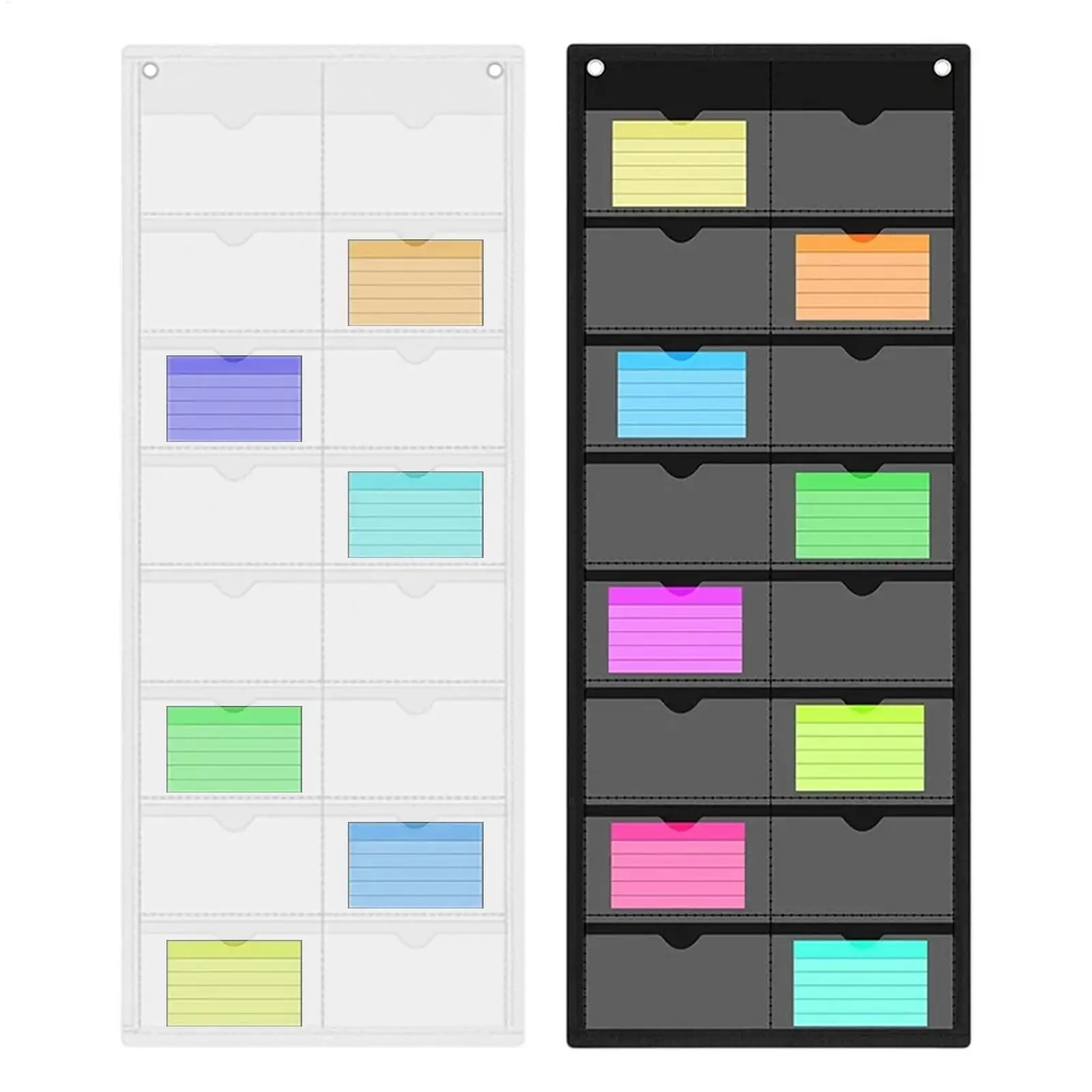 index-card-sleeves-16-slot-clear-quick-access-storage-pvc-transparent-organizing-bag-office-index-card-holder-sleeves