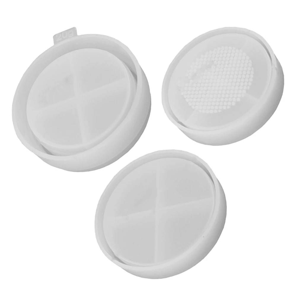 

Silicone Molds Loose Powder Makeup Box Casting Moulds DIY Epoxy Mold Resin Molds