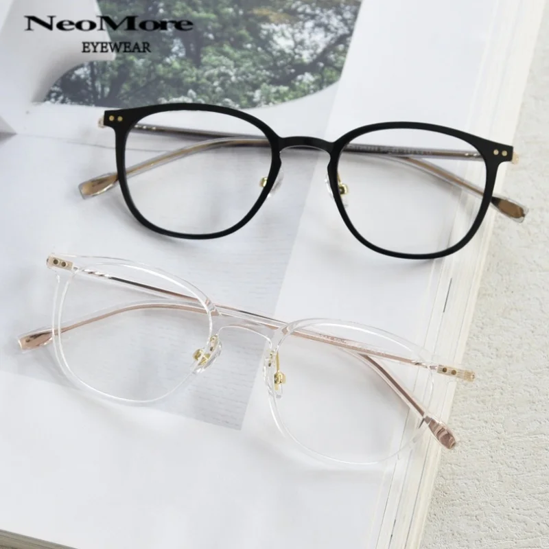 

Fashionable Classic Eyeglasses Black Board Prescription Glasses Frame Retro Brand Myopia Eyewear TR Multifocal Eye Glasses Frame