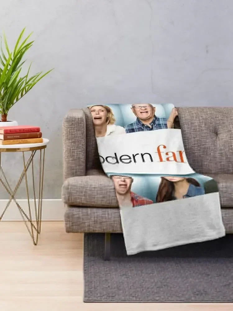 Modern Family Throw Blanket Compact Warm Blanket for Car Road Trip