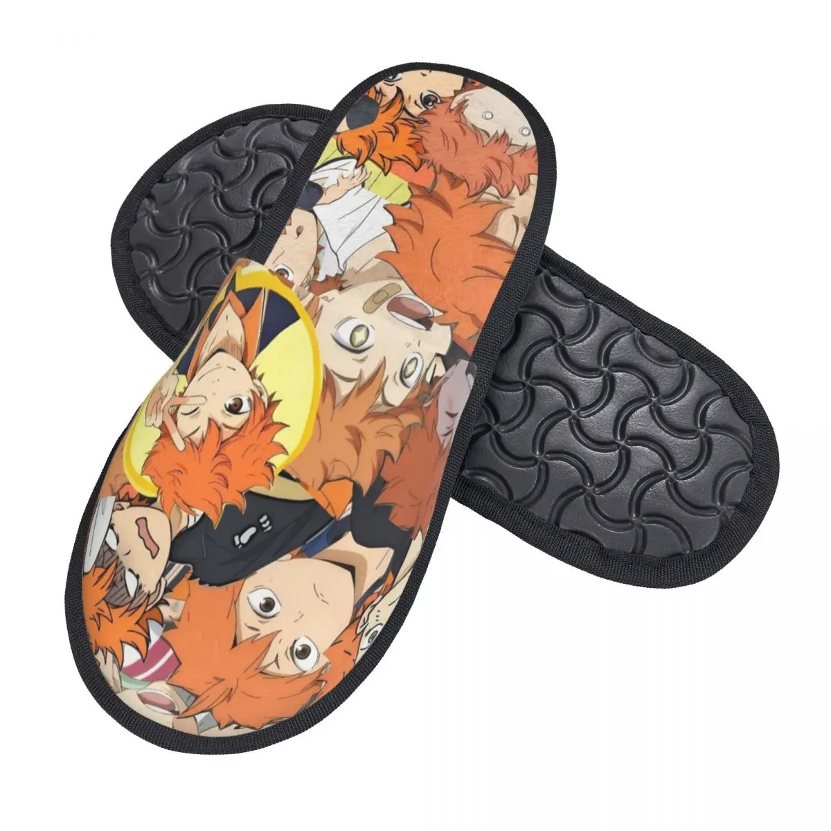 Zapatillas personalizadas para invitados de cómic H-Haikyuues para dormitorio, mujer, zapatilla de casa de Manga
