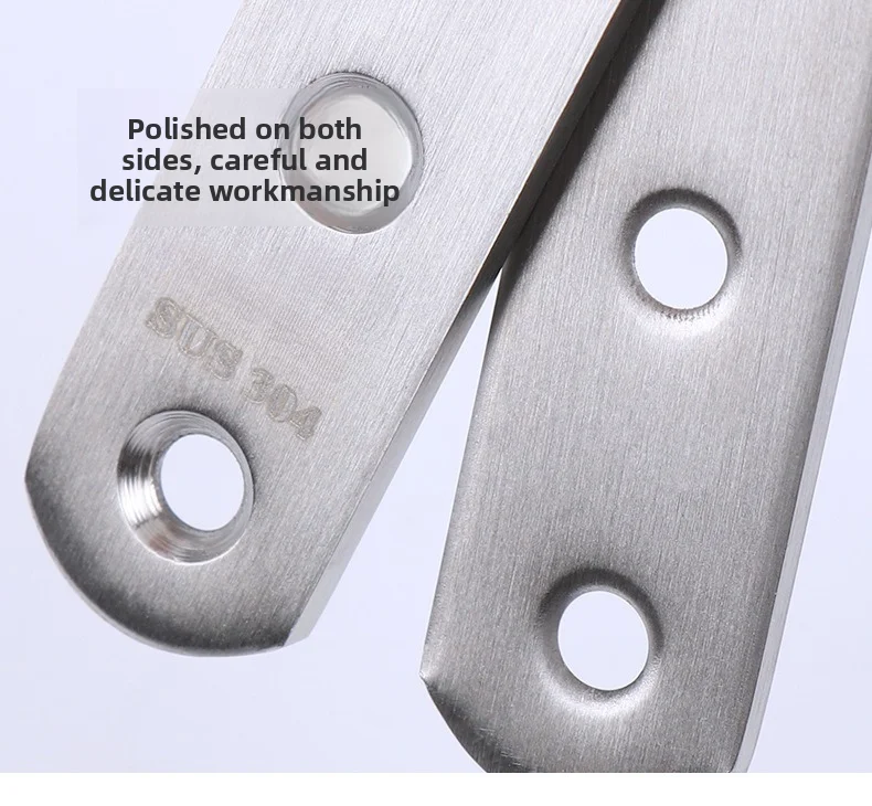 1 Stück 304 Edelstahl-Winkelhalterung, Befestigungselemente, Schutz, vierzehn Größen, Eckhalterung, Möbelbeschlag – Detail 12