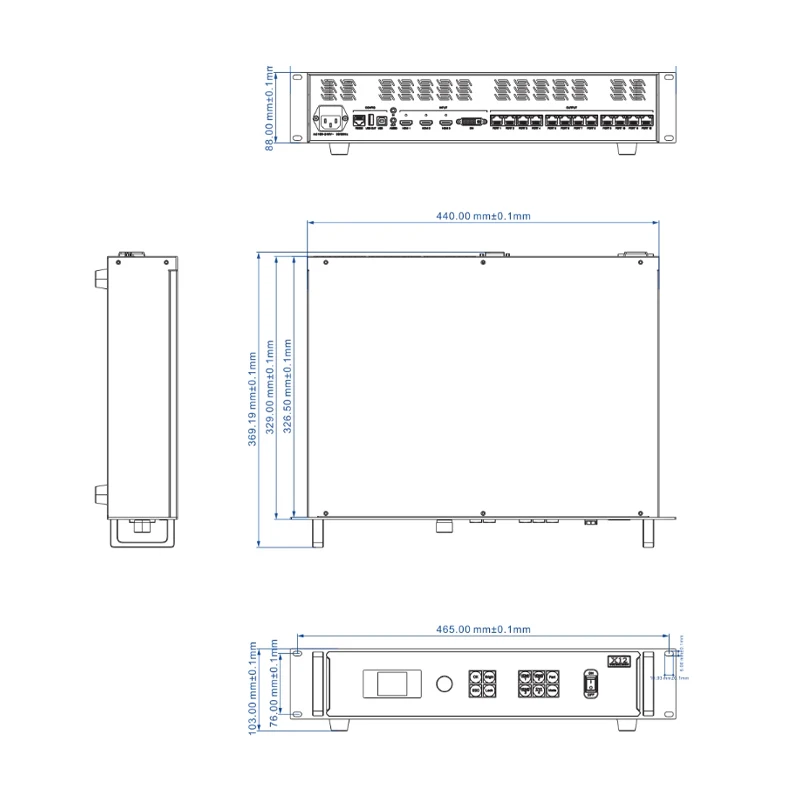 Processador De Vídeo Do Controlador De Display LED, Colorlight X12 HD, melhor preço