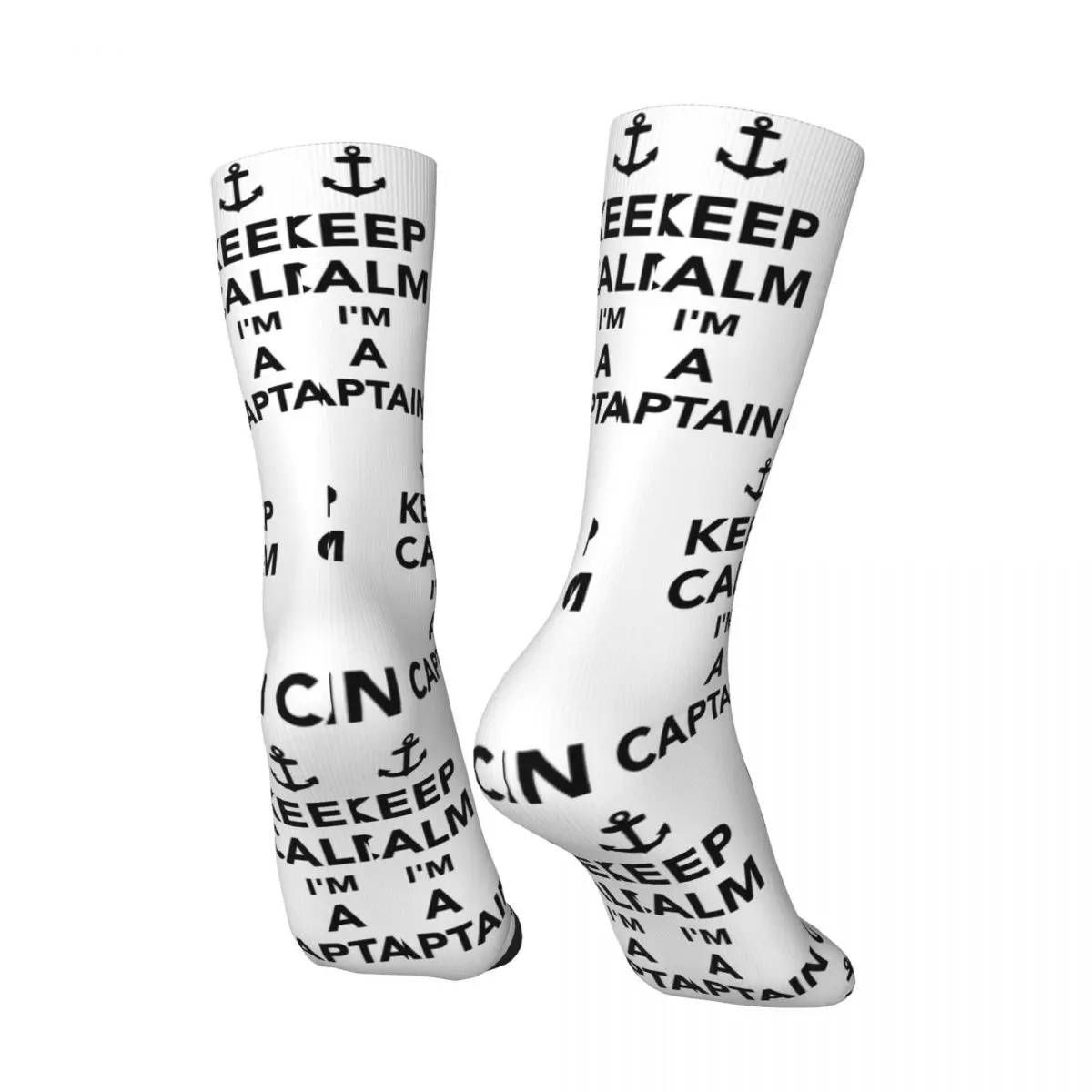 Keep Calm Im A Captain Socks All Season Long Socks Accessories for Man's Woman's Gifts