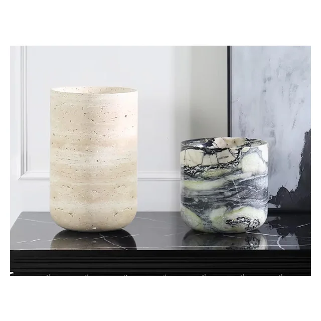مزهرية رخامية طبيعية مخصصة، دي - مراجعة Vase Decor وسعره