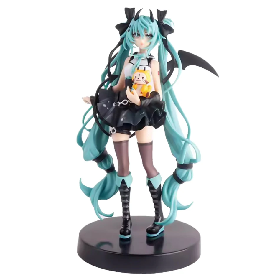 19 センチメートルアニメ初音ミクラスカルザアライグマアニメフィギュアおもちゃ PVC モデルコレクションアクション置物人形ギフト
