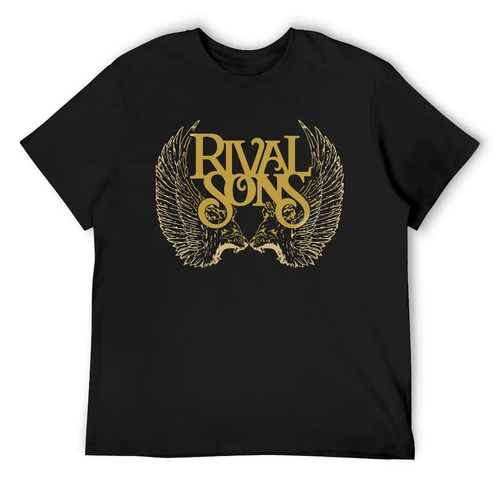 Rival Sons Poster Vintage Retro T-Shirt anime clothes blanks vintage oversized mens graphic t-shirts pack