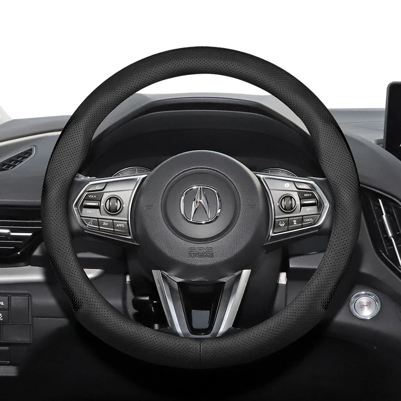 

For Acura Steering Wheel Cover Ultra-Thin Leather Fit MDX RDX TLX Integra YD4 YD7 TC1 TC2 UB5 DE4 RLX ILX NSX DE1 DE2 KC1 KC2