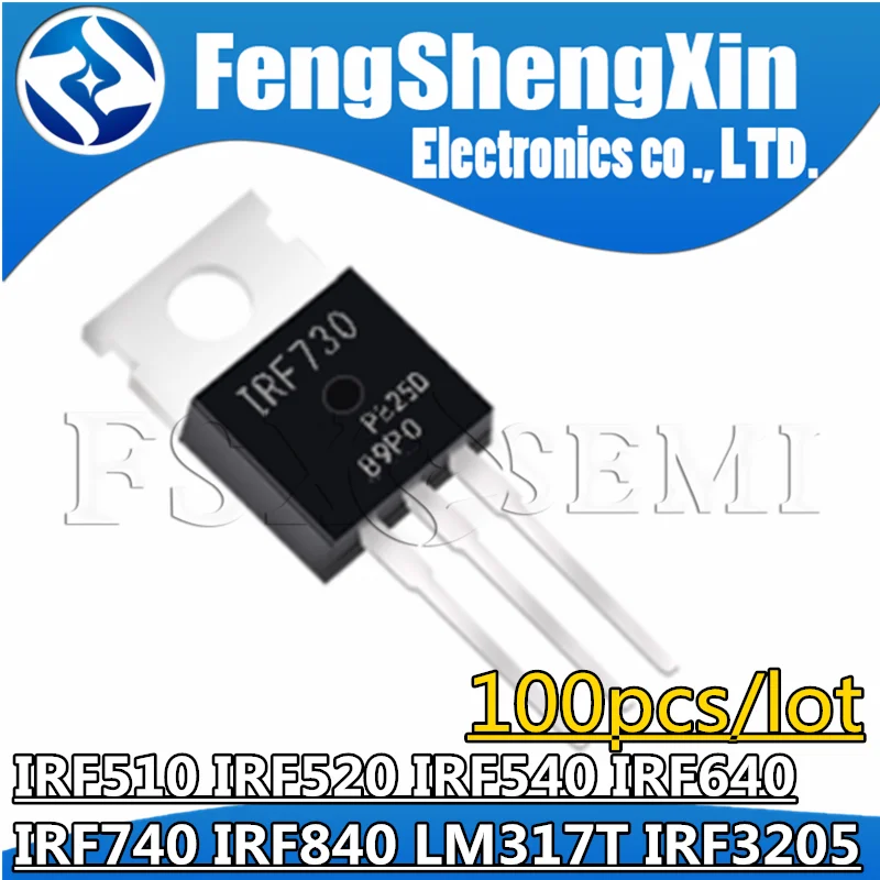 100PCS IRF510 IRF520 IRF540 IRF640 IRF740 IRF840 LM317T Transistor TO-220 TO220 IRF840PBF IRF510PBF IRF520PBF IRF740PBF LM317