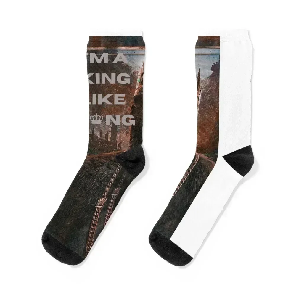 king like kong Socks with print luxury New year's japanese fashion Socks Men's Women's